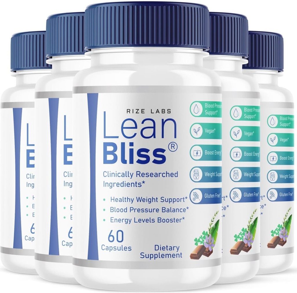 (5 balenie) Lean Bliss chudnutie pilulky, Lean Bliss tuku spaľovanie vzorec, LeanBliss Advanced metabolické kapsule pre prírodné riadenie hmotnosti a podporu krvi, LeanBliss diétne doplnok (300 kapsule)