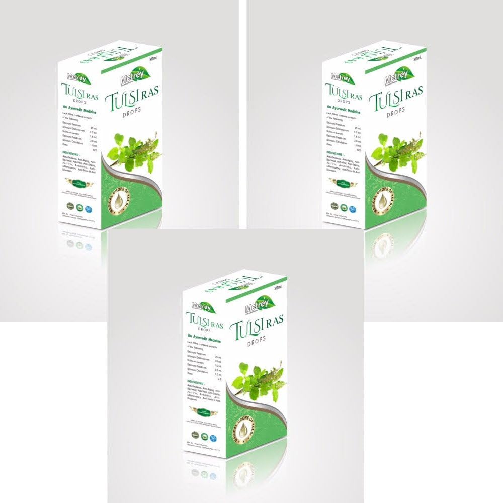 Metrey Tulsi Ras Drops balenie 3 (3 * 30 ml)