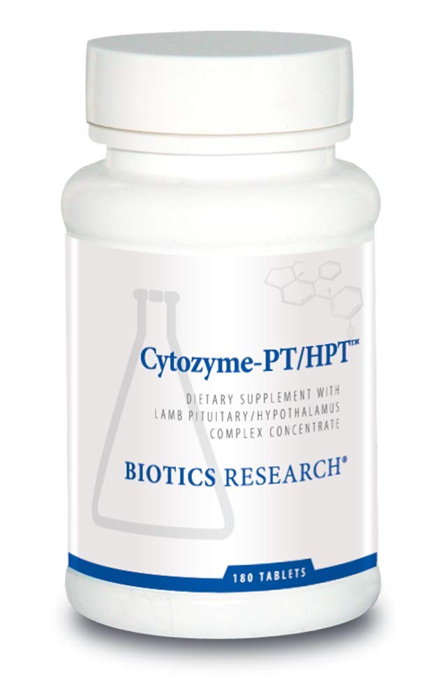 Biotics Research Cytozyme PT HPT Lamb Pituitary Hypothalamus Complex, podporuje funkciu Pituitary Gland a Hypothalamus, Adrenal Health, Brain Boost 180 tabliet