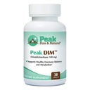 Peak Pure & Natural Peak DIM - Podpora Zdravý hormón & Estrogen Balance - Podpora metabolizmu Doplnkové 100 mg - 30 kapsúl