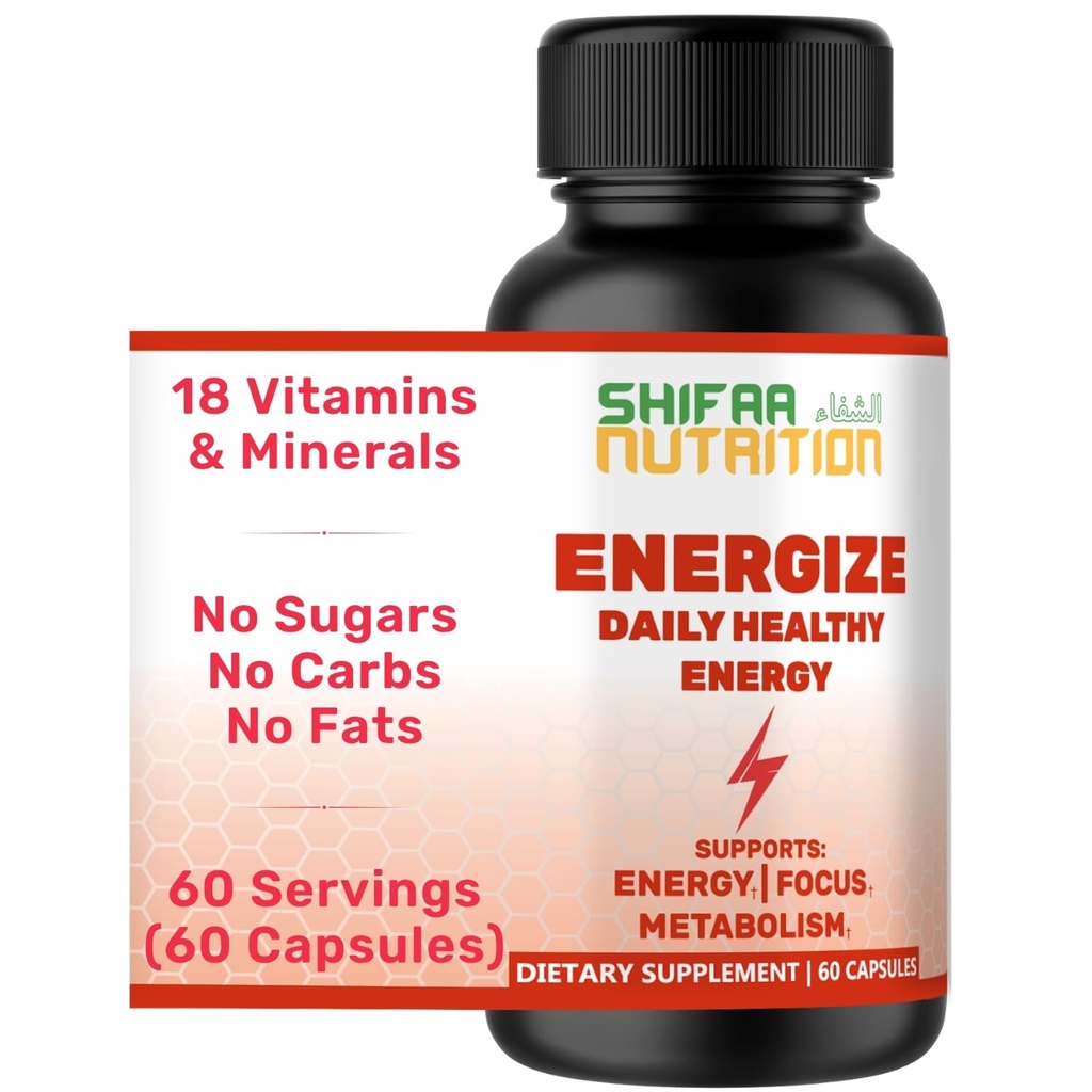 SIFAA NUTRITION Energize, Natural Daily Energy Vitamíny 