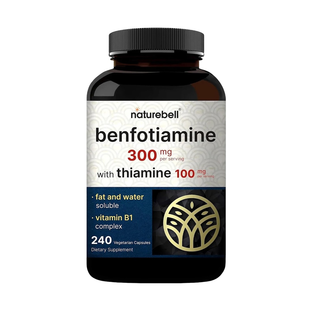 NatureBell Benfotiamín 300 mg s Thiamine 100mg Per Serving 