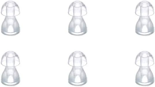 (6ks/lot)Pomoc na sluch Tipy na silikónové upchávky do uší pre BTE,ITE a vreckové sluchové pomôcky na výmenu uší Bud (malé φ8mm)
