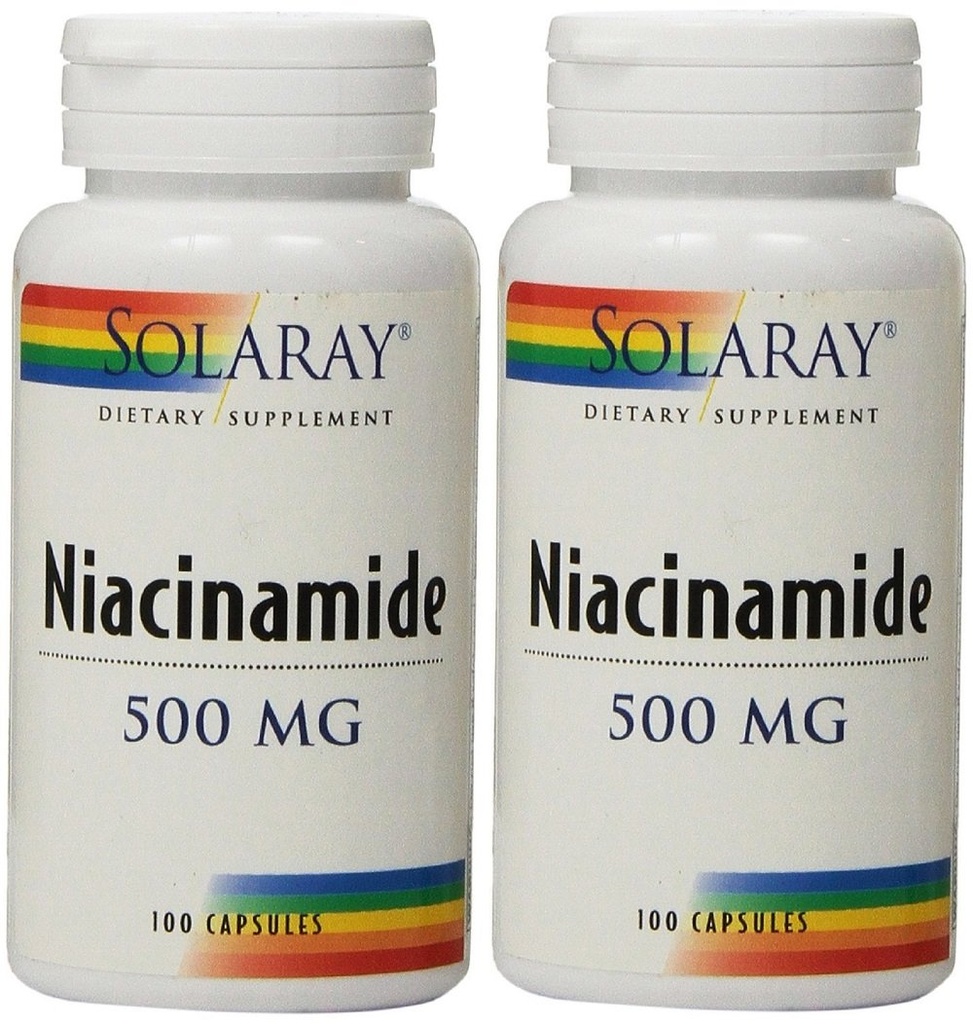 AEE Niacínamid 500mg Solaray 100 VegCaps