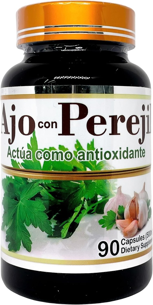 AJO con Perejil (Garlic and Petržlen Extract) 500mg 45 Servings