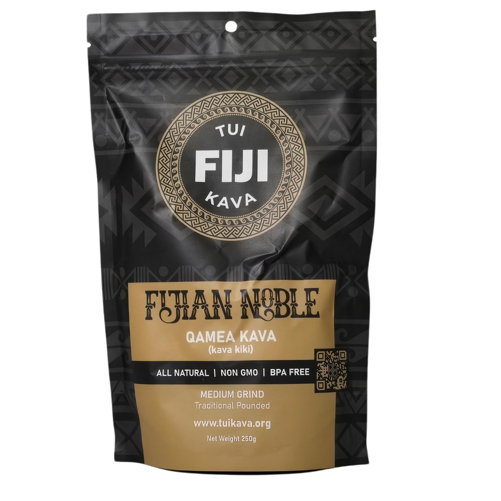 TUI KAVA PREMIUM WELLNESS KAVA - TRADITIONAL Fijian Noble zaliate stredné mriežka 250g (8.8oz) - TRIAL VEĽKOSŤ 
