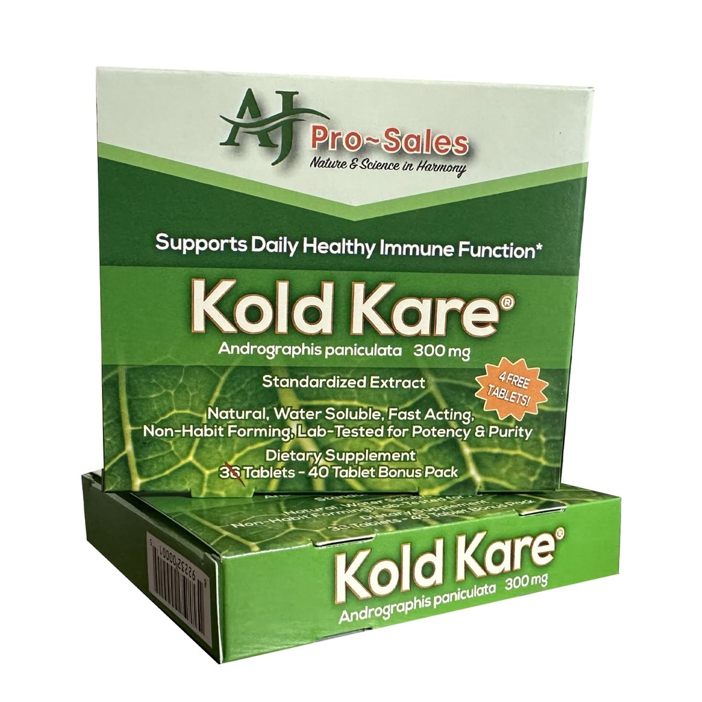Kold Kare Daily Immune Health Function, 40 Gróf, Balík 2 - Efektívny proti chladu, Sinus, Alergie Symptómy 