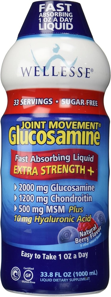 Glukozamín s chondroitínom & Msm 33,8 fl oz (1000 ml)