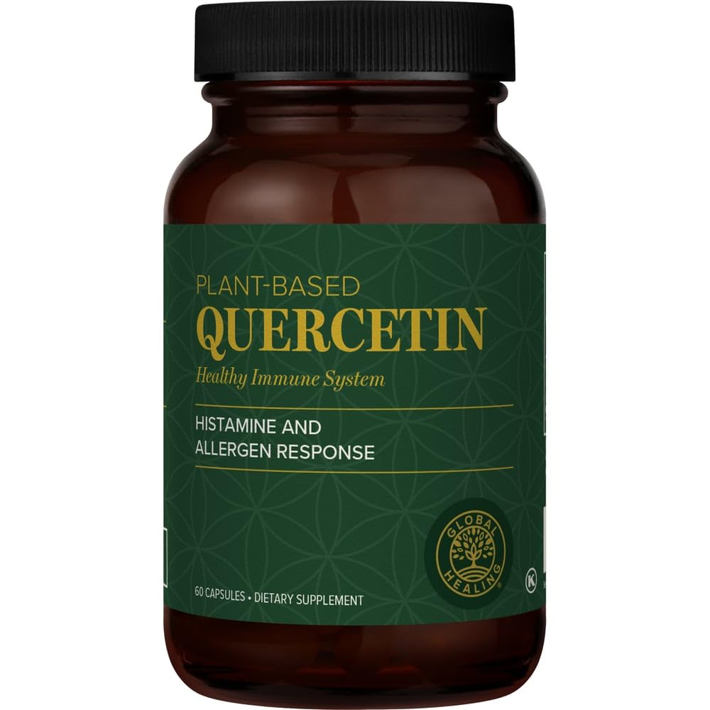 Globálne liečebné centrum Quercetin 250 mg doplnok k podpornému imunitnému systému, zahŕňa QuerceFIT bez hypromelínu a zinku (60 kapsúl)
