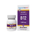 Superior Zdroj Nie Shot Vitamín B-12 Kyanokobalamín 5000 mcg - Vitamín B-12 na podporu výroby energie, zdravie mozgu a celkový wellness - Sublingválne tablety - 100 rozpustných tabliet