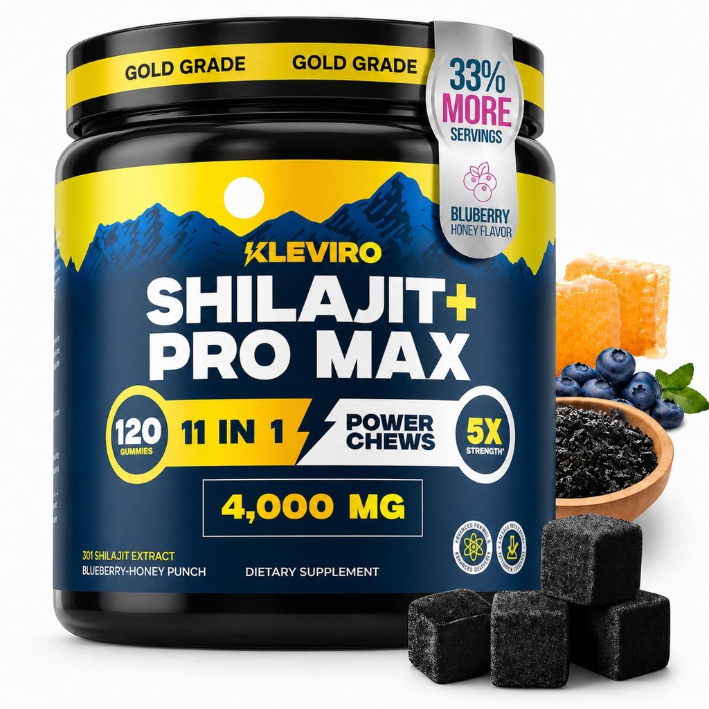 KLEVIRO 30:1 Shilajit Gummy pre mužov 
