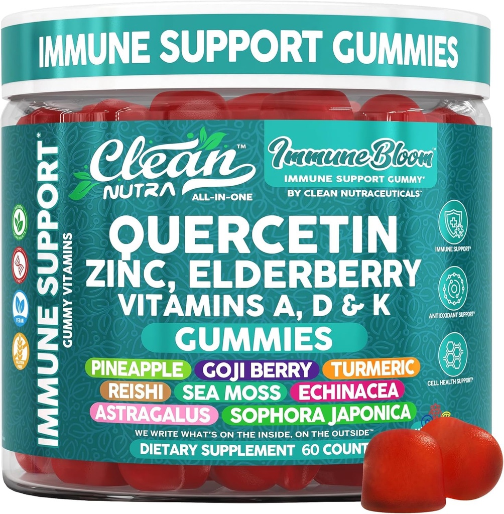 Čistá Quercetin bazová imúnna podpora Gumičky 