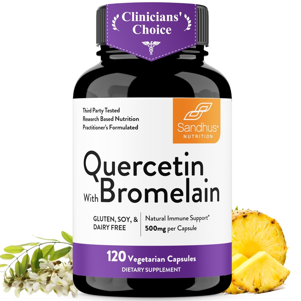 Quercetin s Bromelain Vegetarian Supplement Kapsule 
