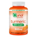 Qunol Zero Sugar Turmeric Gummies, Gummy s 500mg Turmeric Curcumin, Joint Suplement, Ultra High Absorbtion Turmeric Curcumin, Vegetarian, Gluten Free, 90 Count