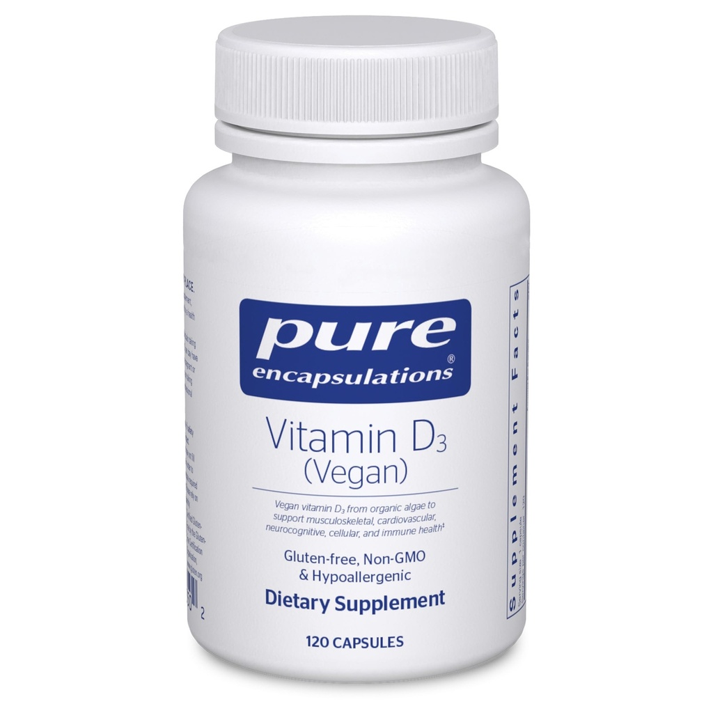 Pure Encapsulations Vitamín D3 Vegan 