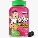 Flintstones Vitamíny pre Picky Kids + Železo, Deti Multivitamínové Gummy s vitamínom C, D, E, B6 a železo, Gumové vitamíny, Hroznové Ochutené, 60 Gummies