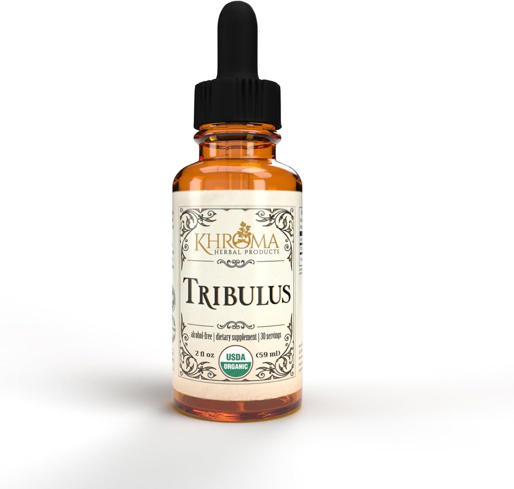 Khroma Bylinné produkty Organické tribulus 30 Servisné služby - 800 MG - Max. sila Tekutina - Bez alkoholu - 2 FL OZ