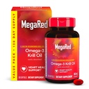 MegaRed - Omega-3 vŕbový olej 350mg softgelov (130 Počet vo fľaši A), EPA & DHA Omega-3 mastné kyseliny bez rybej pachute Na rozdiel od rybieho oleja, obsahuje antioxidant Astaxant