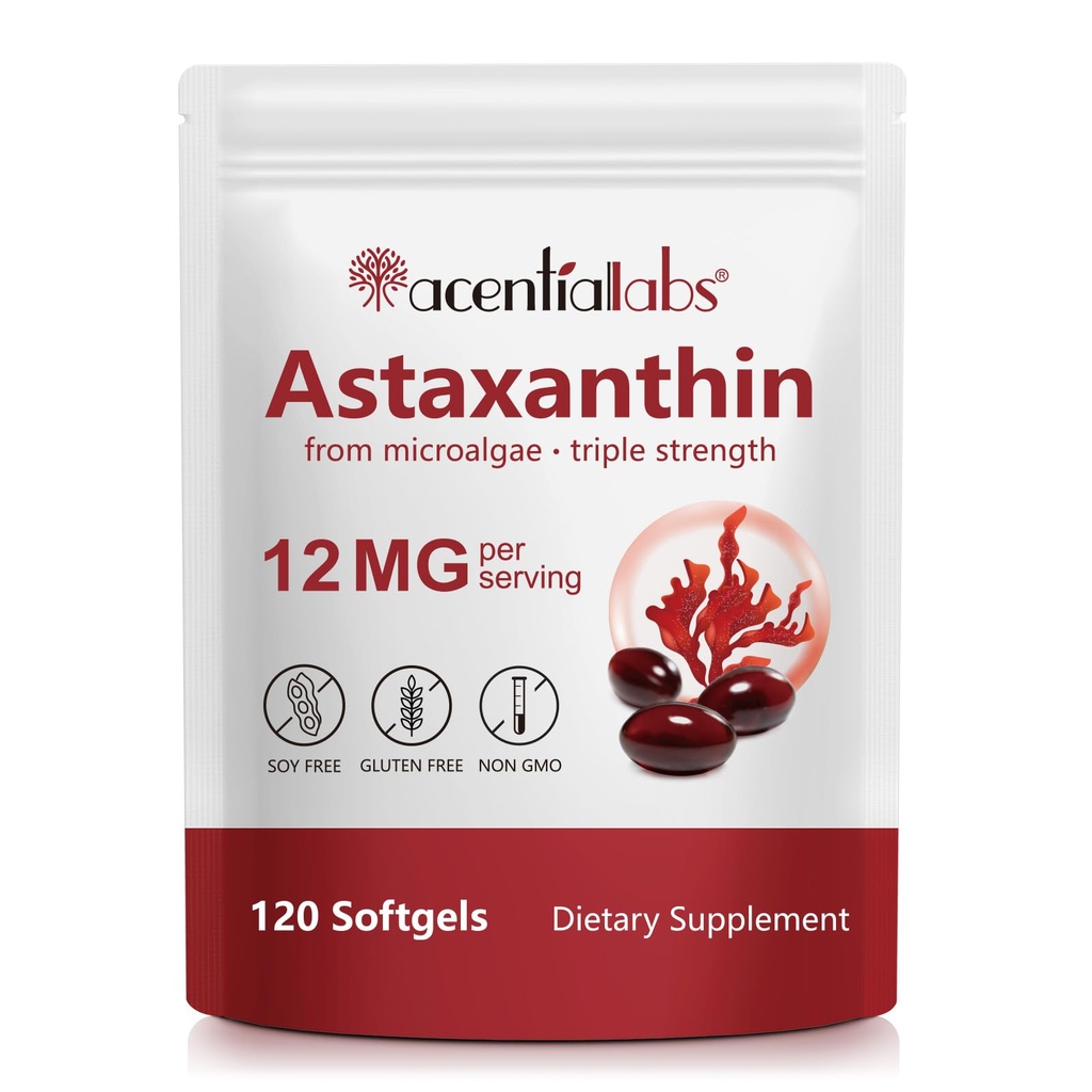 Astaxantín doplnky 12mg - 120 Softgels 