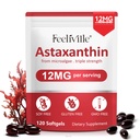 Astaxantín 12mg, 120 Softgels, 4Mesiac Zásobovanie 