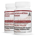 TURNER Nový Zéland Astaxantin Power with UAF1000+, Antioxidant Supplement, 12mg Astaxantin, 60 Servings, 2 fľaša