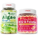 Bundle: Algae Omega 3 Gummy 1 Balenie & Metyl B12 + L-metylfolate Gummies 1 balenie