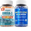 Vegan Omega 3 Gummies 1280mg + Metylén Blue Gummies for Human