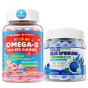 Omega 3 (EPA/DHA) Plnené guličky + organické modré spirulínové guličky
