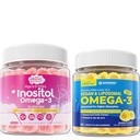 Vegan Omega-3 Gummies, Inozitol + Omega-3 Gummies, 2 balenie