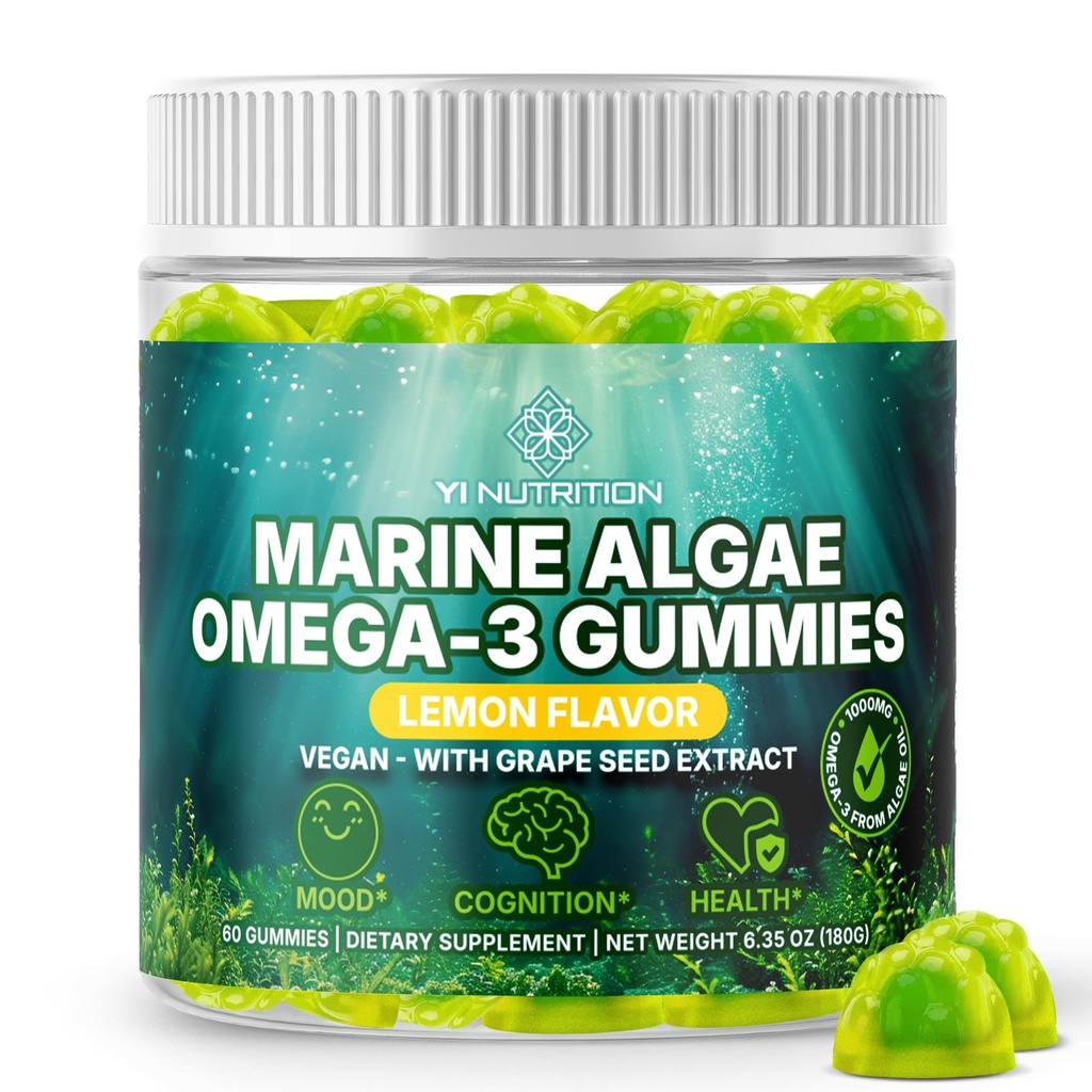 Morské riasy Omega 3 Gummy s 3400mg+ 