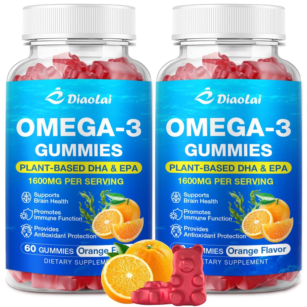 2 balenie Vegan Omega-3 Gummy pre dospelých 