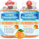 Sugar Free Lutein Gummies 25mg, Lutein and Zeaxantin Supplements for Eye Health, 13-in-1 Eye Care Formule with Omega-3 Bulberry Saffron-Vision Health, Eye Squein, Suché oči,Vegan Orange Flavor 120 Cts