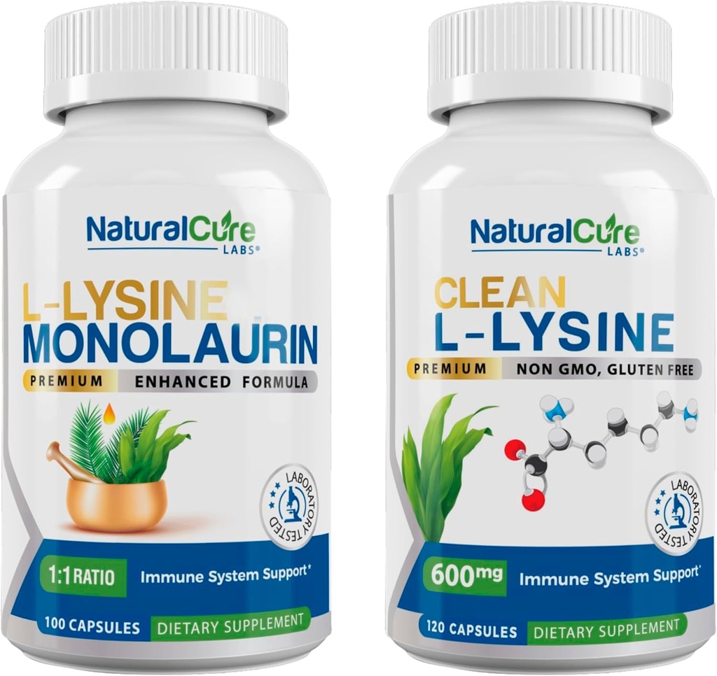 Prírodné liečivé laboratóriá: L-lyzín + Monolaurin + čistá L-lyzín