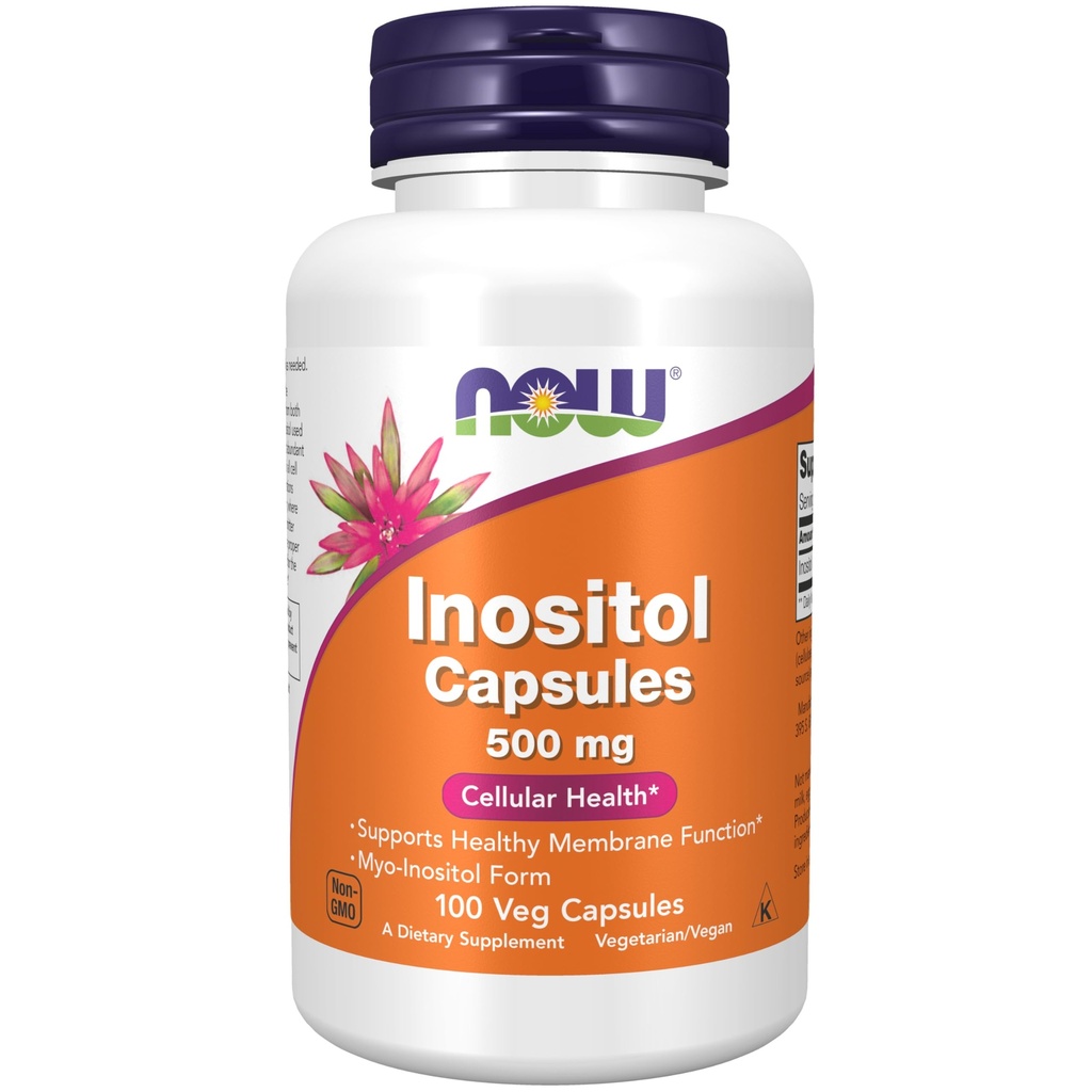 Teraz doplnky, Inozitol 500 mg, zdravá membránová funkcia*, Cellular Health*, 100 Veg Kapsule