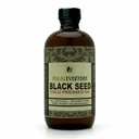 Black SEED OLEJ - 16 oz sklenená fľaša. 100% čistý a chladený. Nefiltrované, neriedené, surové. NON-GMO a Vegan Nigella Sativa (čierna rasca). Hexán a konzervačné látky bez. Tmavé a silné