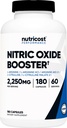 Nutricost Posilňovač oxidu dusnatého 2250mg, 180 Kapsule - 750mg per Casule, 60 Servings - Bezlepkové a non-GMO