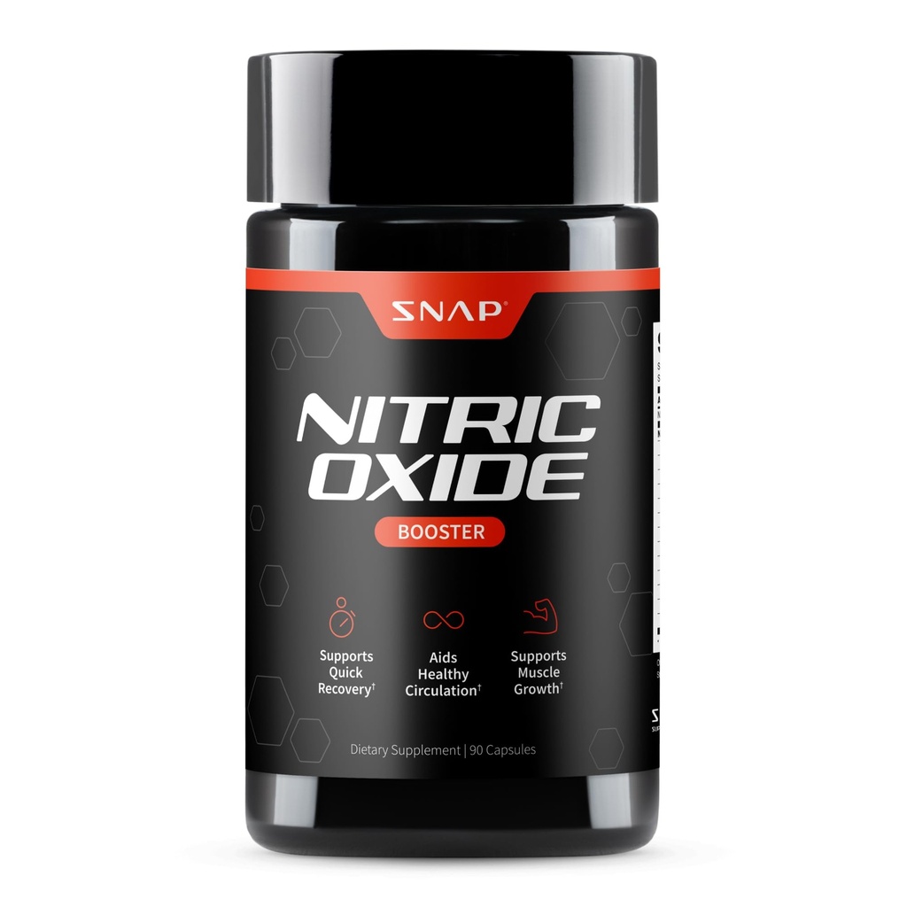 Snap Doplnky Nitric Oxide Booster pred tréningu, Svaly Builder - L Arginine, L Citruline 1500mg Formula, Tribulus extrakt & Panax ženšen, sila & Vytrvalosť (90 Kapsule)