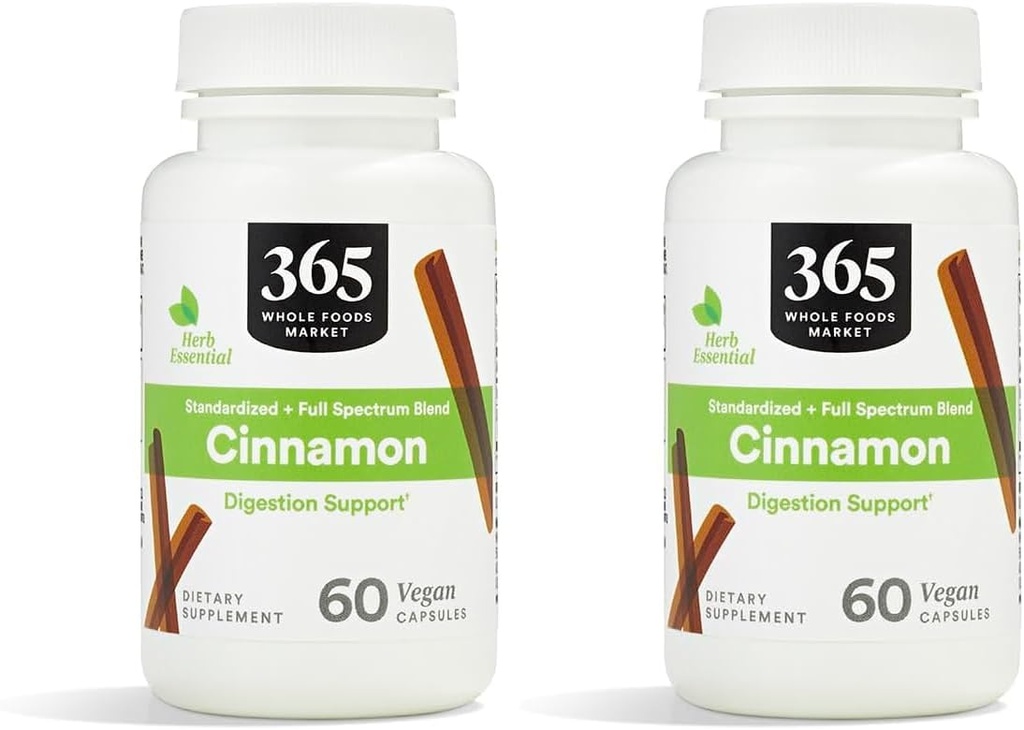365 Podľa trhu s celými potravinami, Škorica, 60 grófov (Pack of 2)
