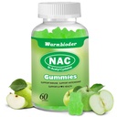 NAC Gummies for Adults & Kids 1200mg, NAC Supplement N-Acetyl Cysteine, Immune Support,NAC Chewable Support Liver Health,Cugar-Free, Green Apple Flavor