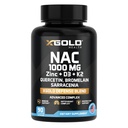 XGold Health NAC 1000 mg s Quercetinom 95%, Hypromelóza, zinok, vitamín C, D3 & K2 Imunitná podpora a antioxidant doplnok Advanced Defense Blend 90 Veggie Kapsule