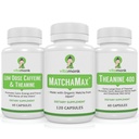 VitaMonk Matcha, nízkodávkový kofeín a teanín Bundle - pokojná, zameraná energia bez nervozity