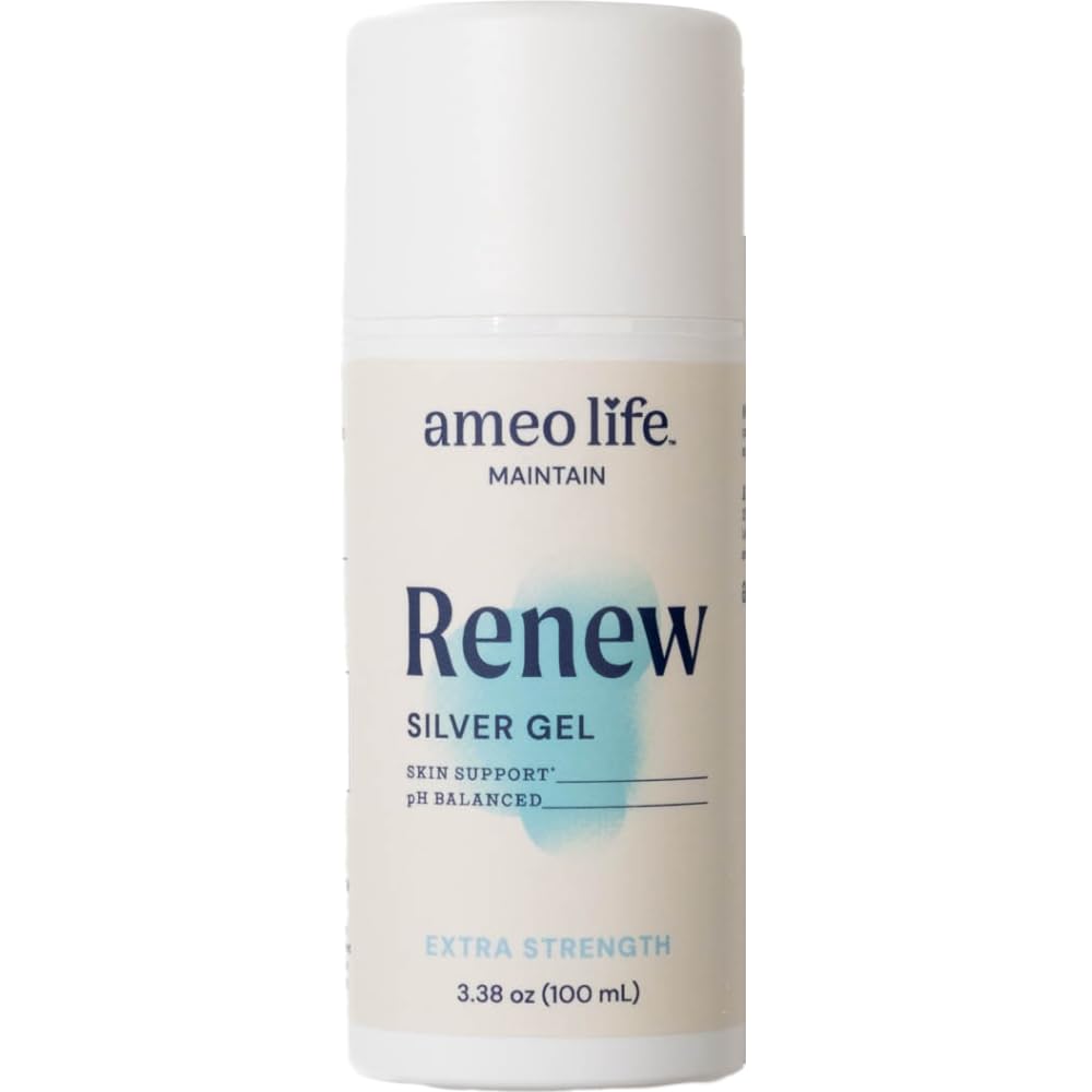 Ameo Life Extra sila Koloidné striebro Gél 35 ppm - pH Vyvážené, Štruktúrovaný strieborný gél pre zdravú pokožku, menšie rezy, šroty a popáleniny - prírodná starostlivosť o pokožku pre omladenie (100ml)