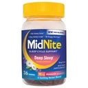 MidNite Hlboký spánok Extra sila, 10 mg Melatonin Sleep Aid, Non-Habit Forming, Bylinné diétne doplnky pre dospelých, bez drog, Gluten-Free, Bez laktózy, Vegetarián-Friendly, 36 Gummies
