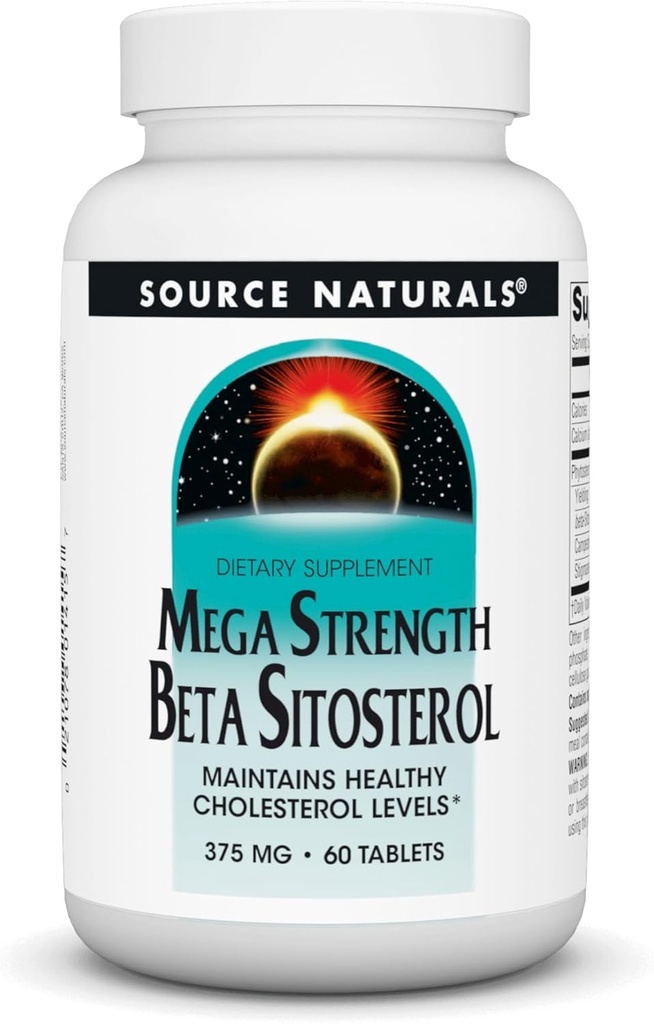Source Naturals Mega Strength Beta Sitosterol 375mg - 60 Tablets