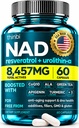 NAD Supplement 300Mg Extra sila NMN Alternative Lipozomal + Green Tea for Women & Men w/ Urolithin A, Resveratrol, CoQ10, Alpha Lipoic Acid