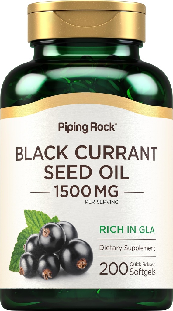 Piping Rock Black Currant Seed Oil Softgel Kapsule 
