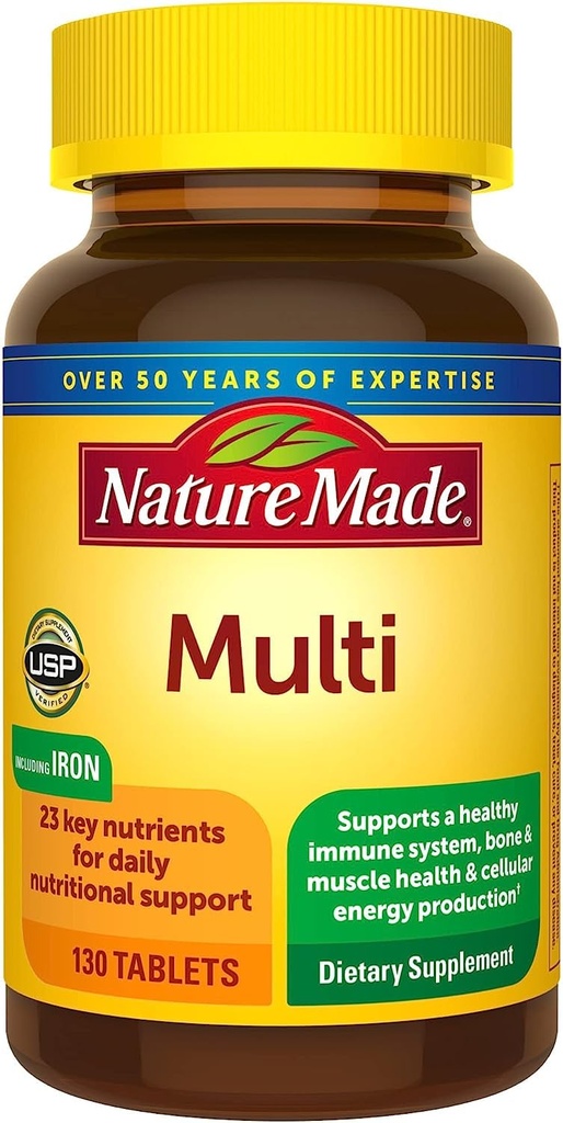 Nature Made Multi Complete Tablety 130 ea (Pack of 4)