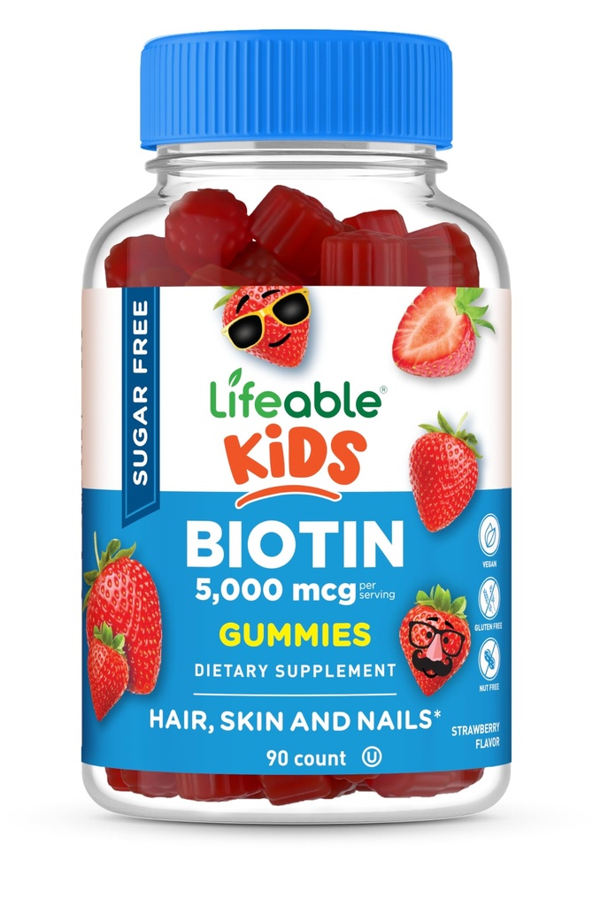 Životaschopné deti bez cukru Biotin Gummies 