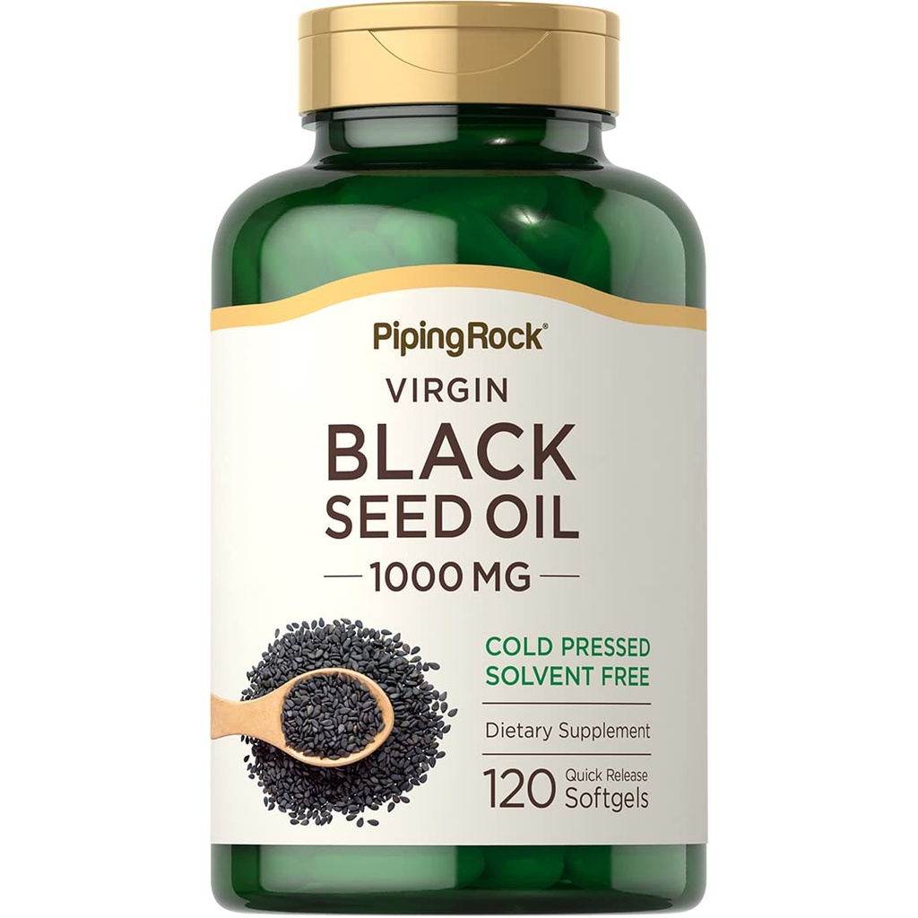 Piping Rock Black Seed Oil Softgel Kapsule 