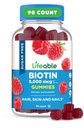 Životaschopný cukor bez biotín Gummies 